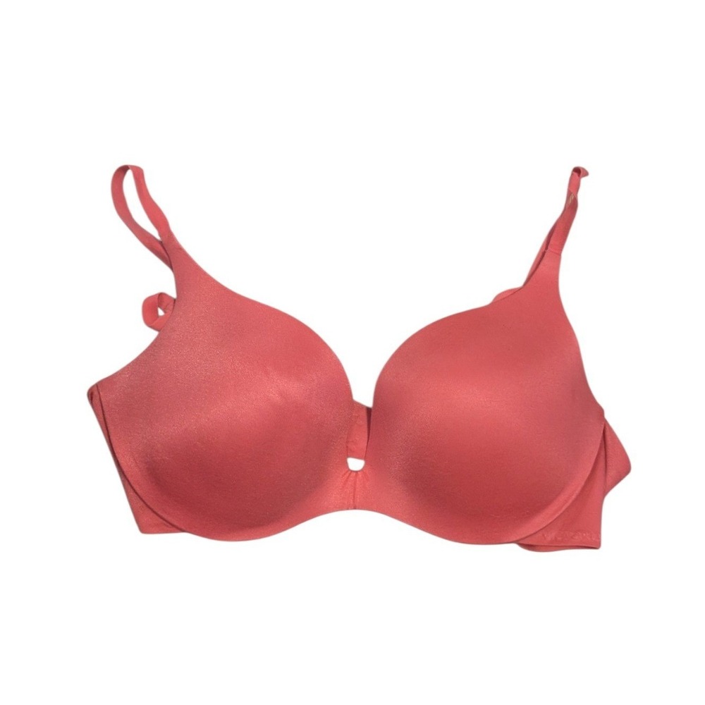 Victoria's Secret Push-Up Bra Coral Pink Underwire Padded 38C 261401-03/11